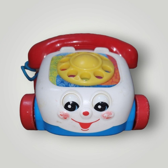 2000 Fisher Price Pull Along Chatter Phone Classic Toddler Baby Toy  Mattel - Picture 2 of 12